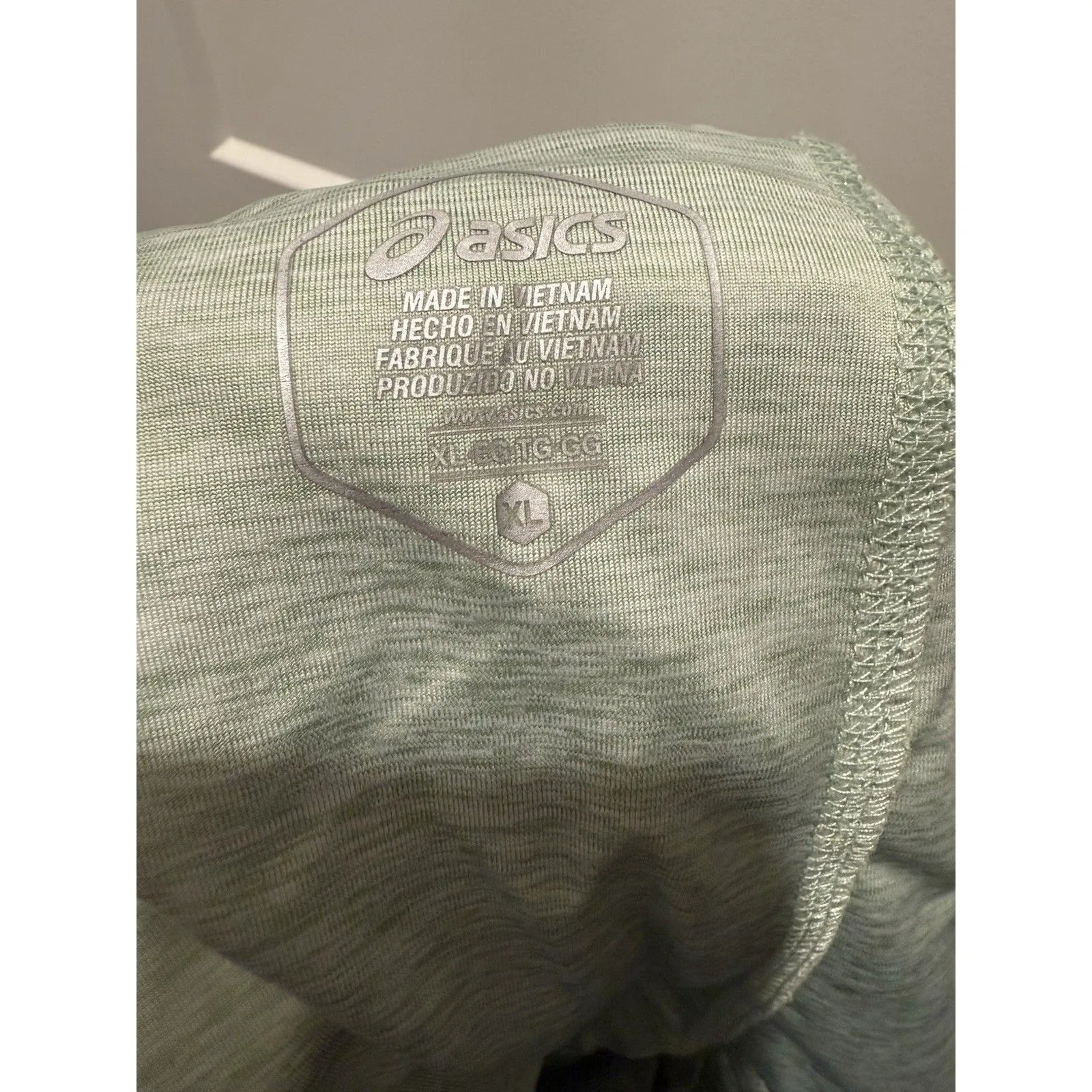 Asics Shorts Womens XL Green Running Activewear 2 in 1 Elastic Waist Lined Woven - Image 5