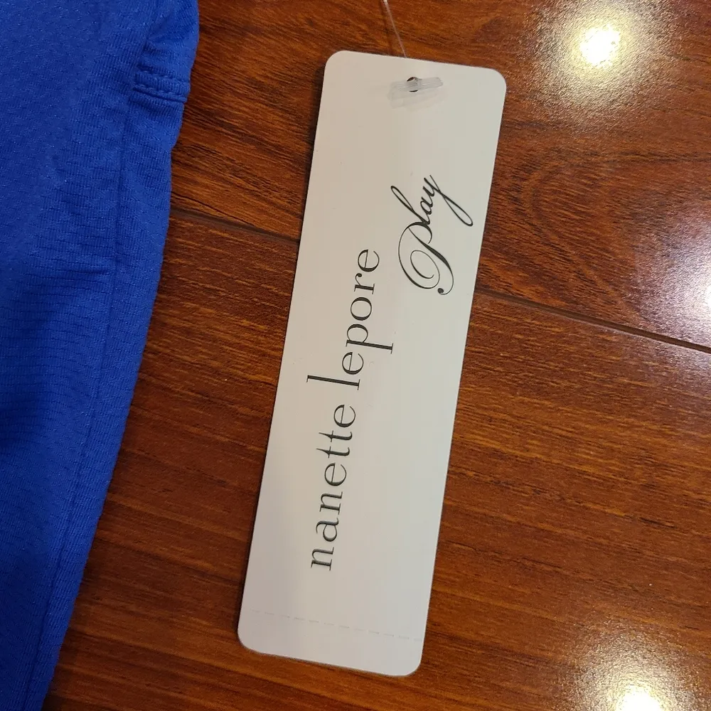 Nanette Lepore Play Blue Athletic Shirt Size Small - Image 3