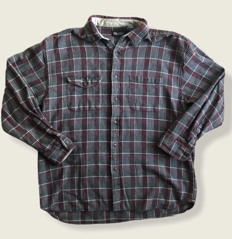 Faded Glory 100% COTTON FLANNEL SHIRT BUTTON UP - Image 4