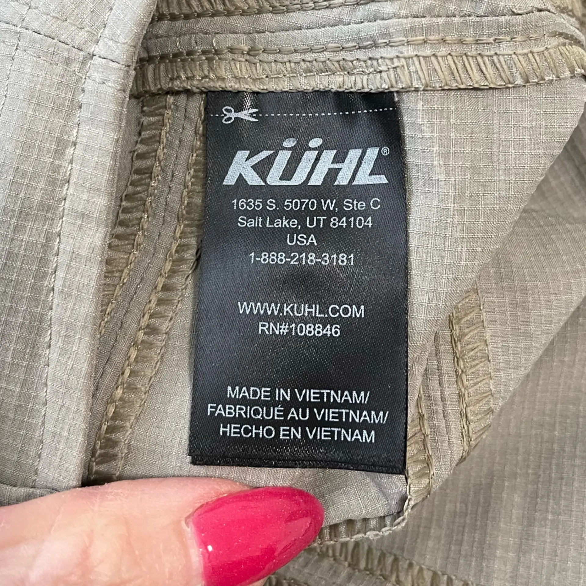 Kuhl Horizn Skinny Pants Women's Khaki Outdoor Hiking UPF 50+ Size 10 Reg - Image 11