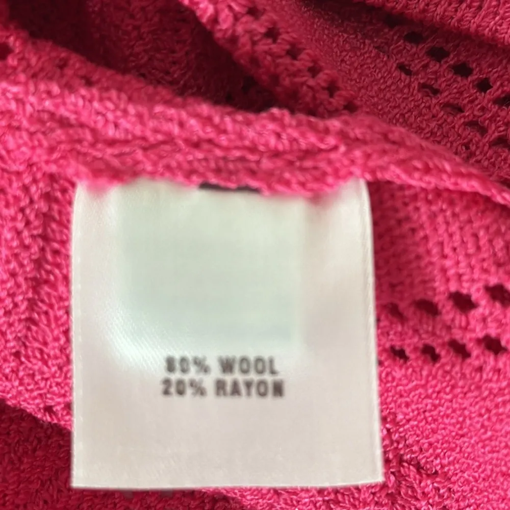 St. John Sport Pink Knit Long Cardigan Sweater - Image 4