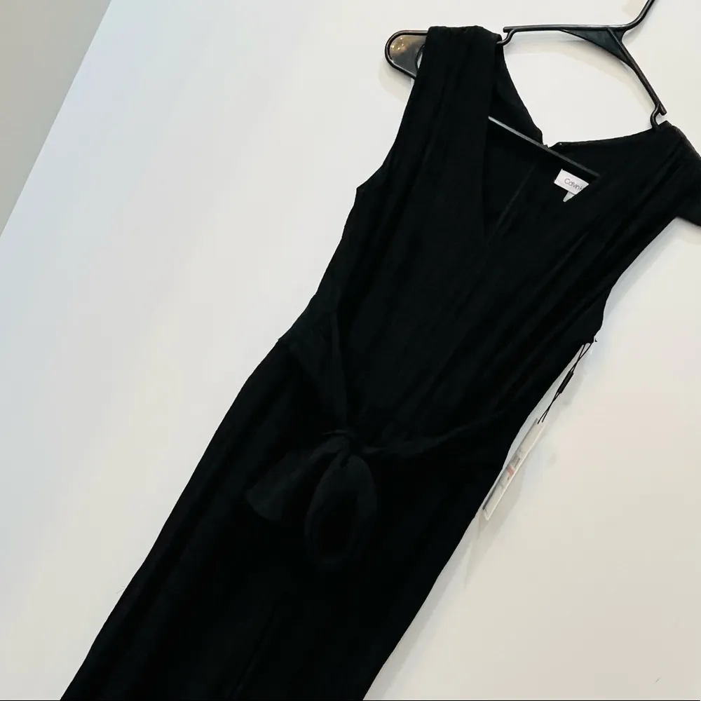 NWT Calvin Klein black Sleeveless Jumpsuit sz 2 - Image 3