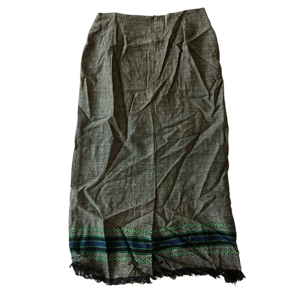 Simply Russell Long Skirt Gray Size 8 - Image 5