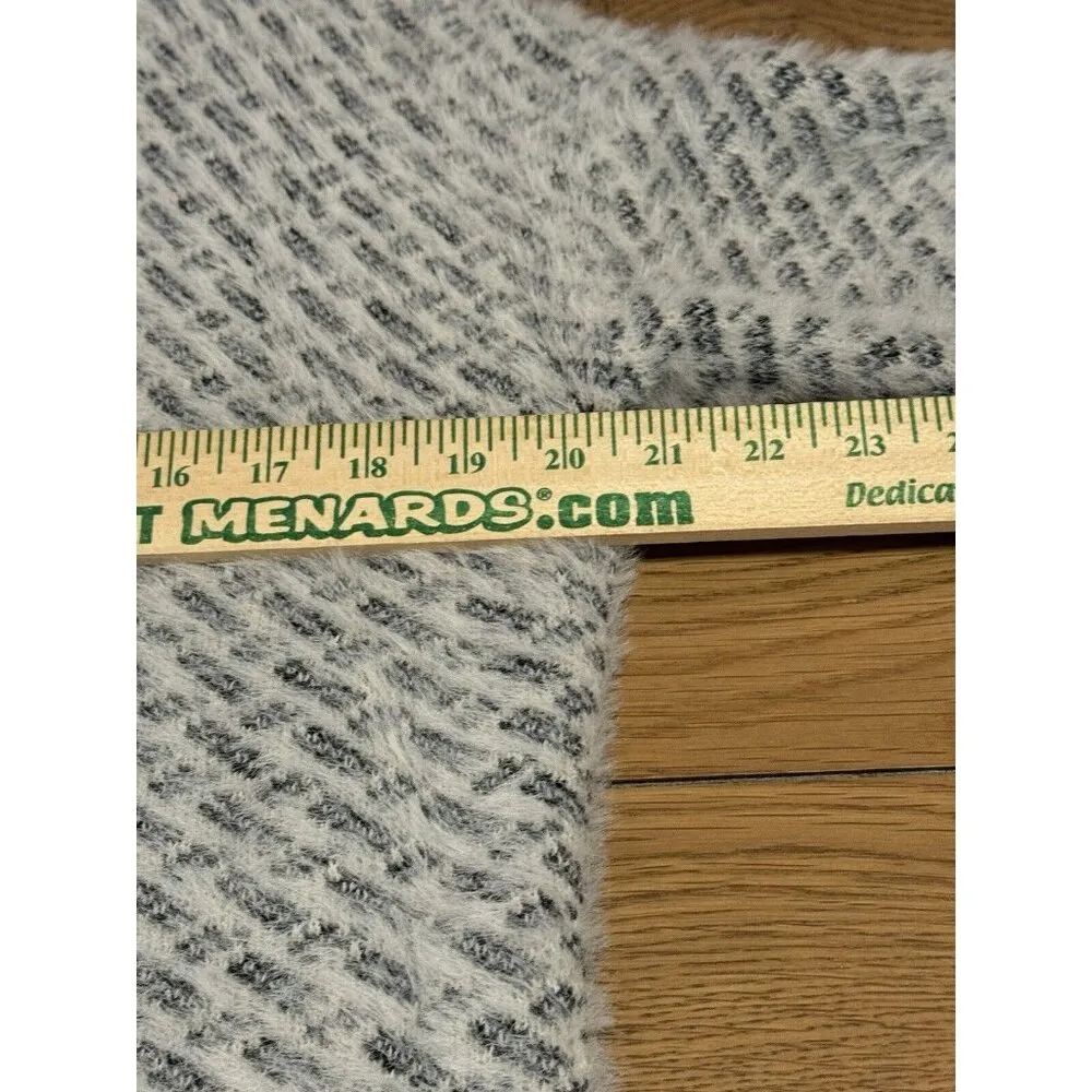 Sioni Cardigan Sweater Women Size M Black White Open Front Soft Long Preppy City Size M - Image 5