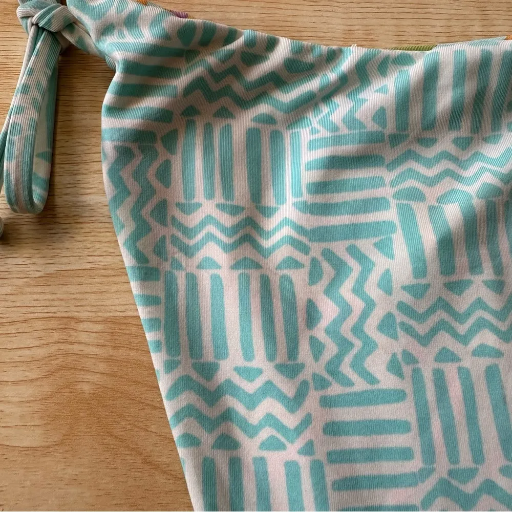 Billabong  Dreamland Reversible Side Tie Bright Colorful Bikini Bottom Small - Image 13