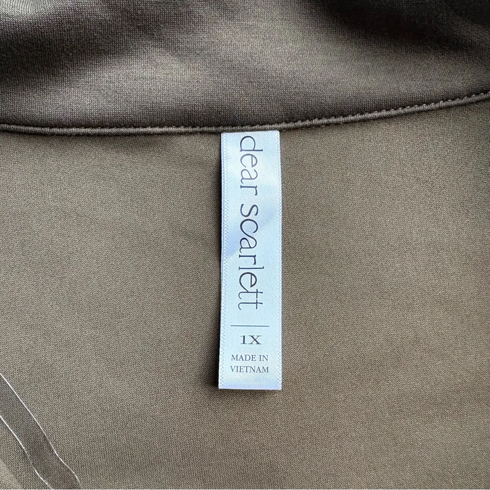 Olive Green Relaxed Zip - Image 6