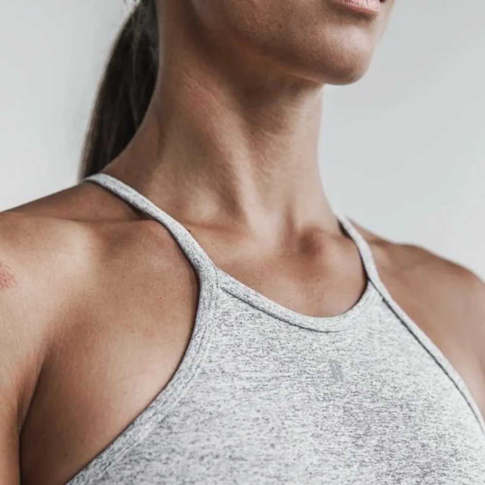 NWT NOBULL Women’s Halter Bra - XS - White Heather - Image 3