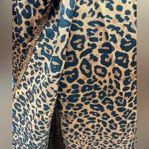 Missguided Sexy Leopard Print Halter Bare Back Maxi Dress Size 4-8 - Image 8