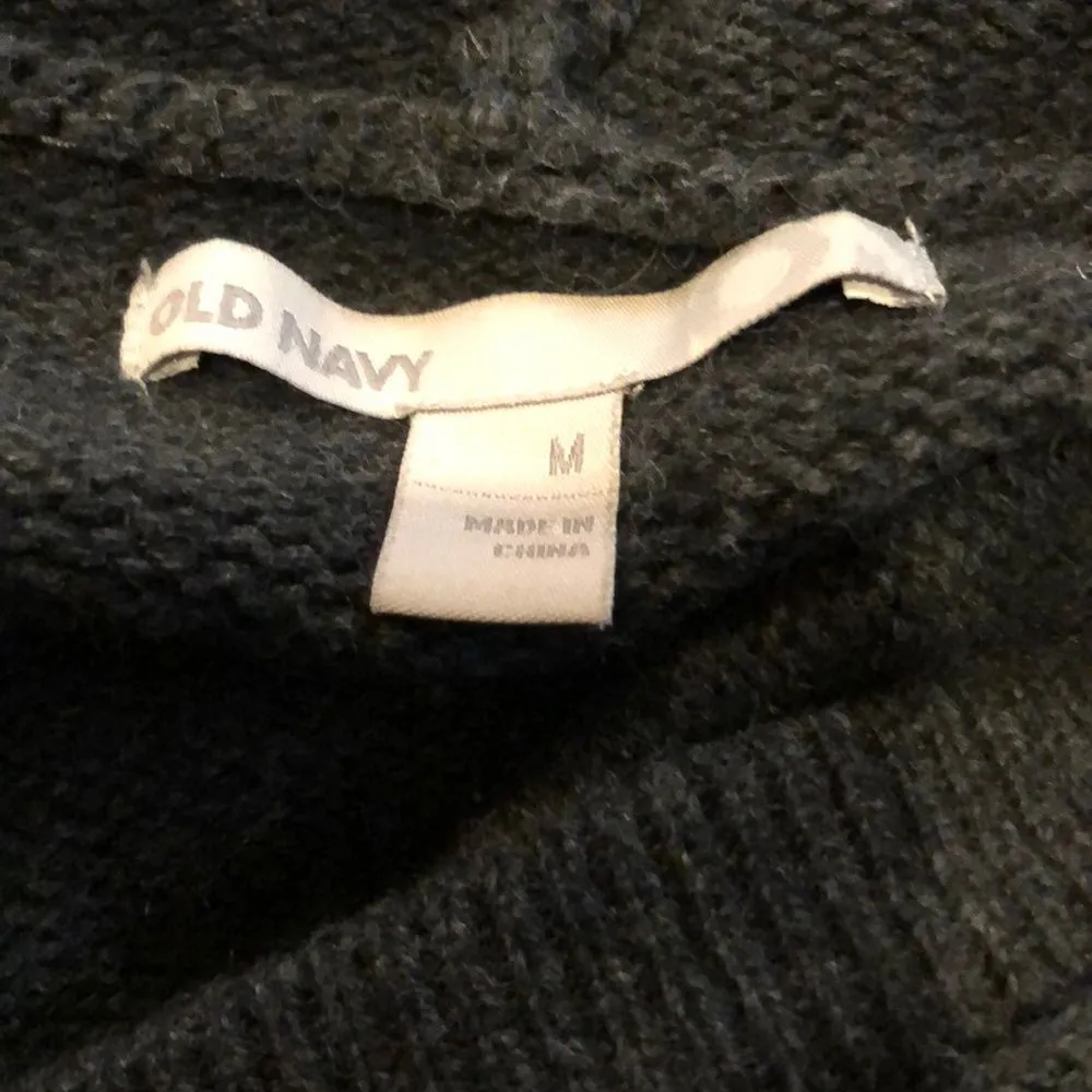 Old Navy Long Hooded Sweater Warm & Cozy M - Image 8