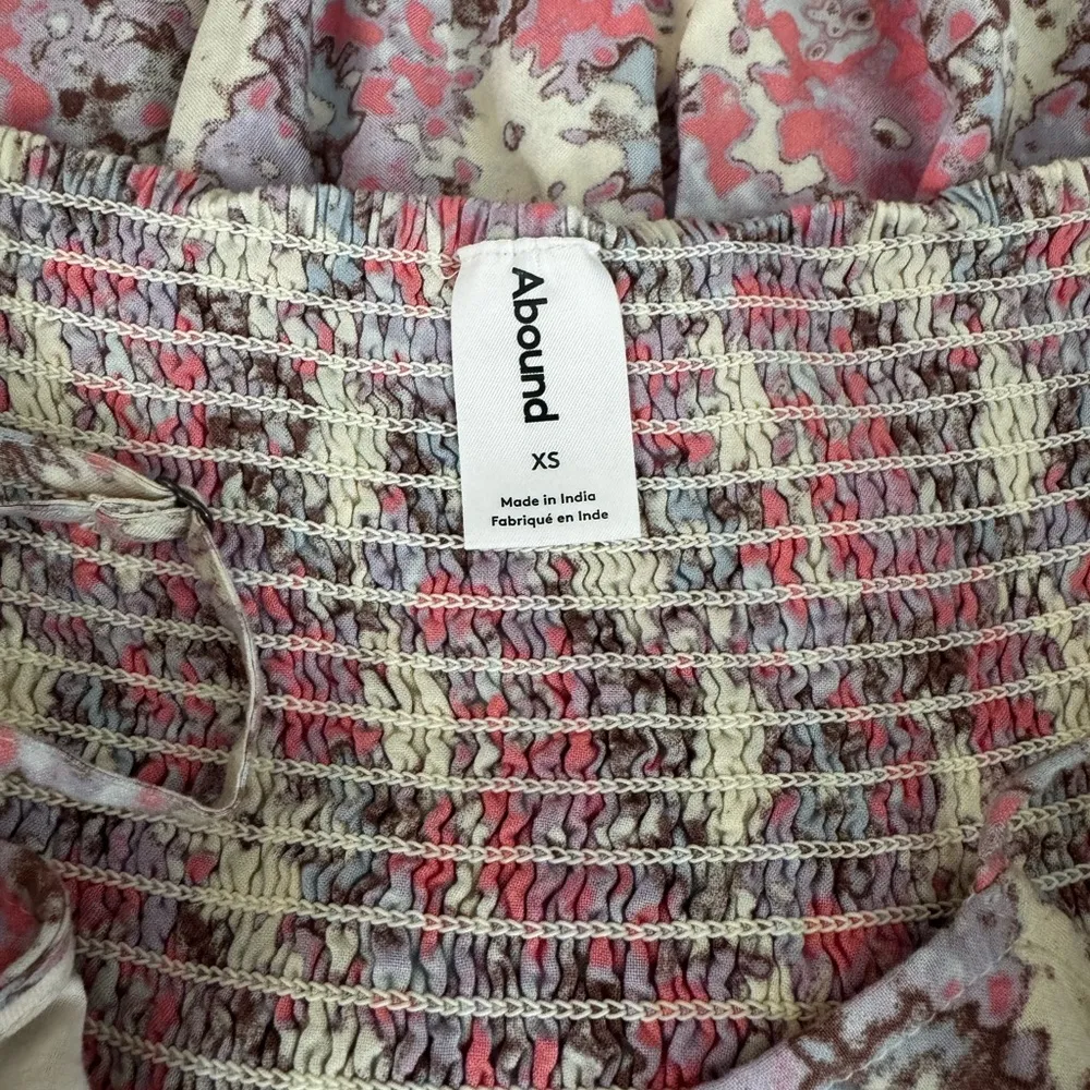 Floral Pink and White Women's Dress - Image 5