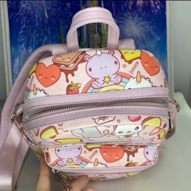 Loungefly heart logo smoko snacks & sweet treats chibi kawaii mini backpack - Image 7
