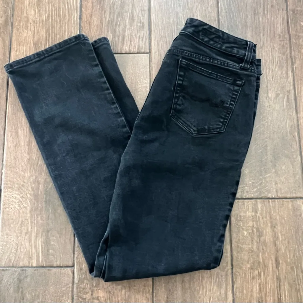Black Denim Straight Leg Jeans by St. John's Bay size 10 - Image 4
