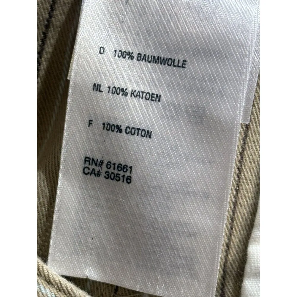 The North Face Striped Cotton Shorts Women's 8 Beige & White Bermuda - Image 4