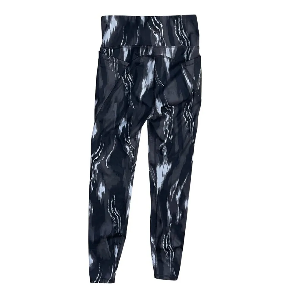 All In Motion Leggings Black Marbled Pockets XS Extra Small Athletic - Image 2
