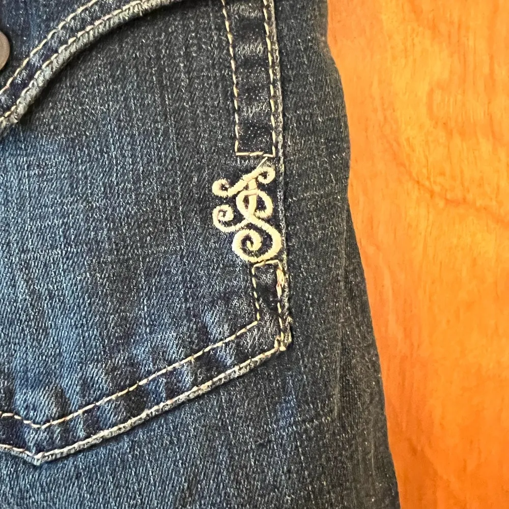 Jessica Simpson Womens Sunset Boot Leg Jeans Macys Distressed Size 31 Regular - Image 12