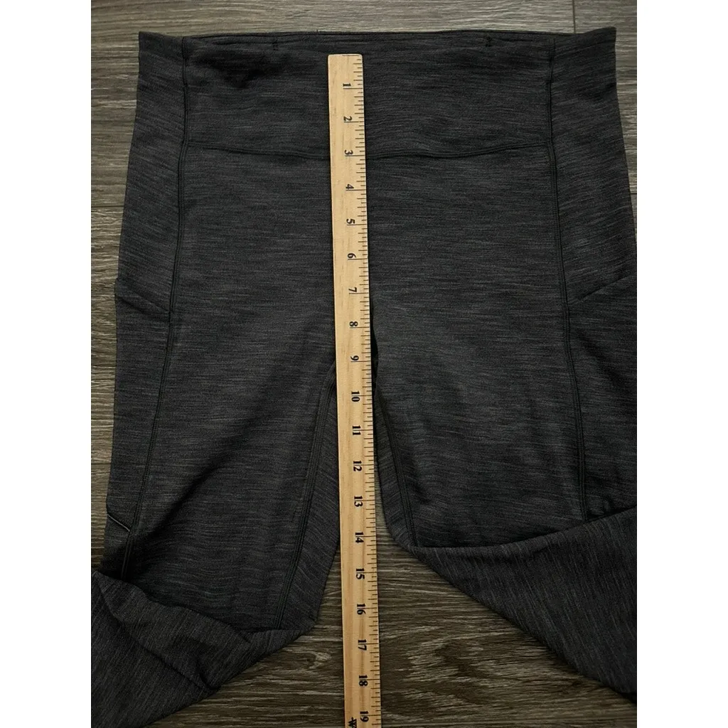 Lululemon Speed Up Tight 28" Heathered Black size 8 - Image 3