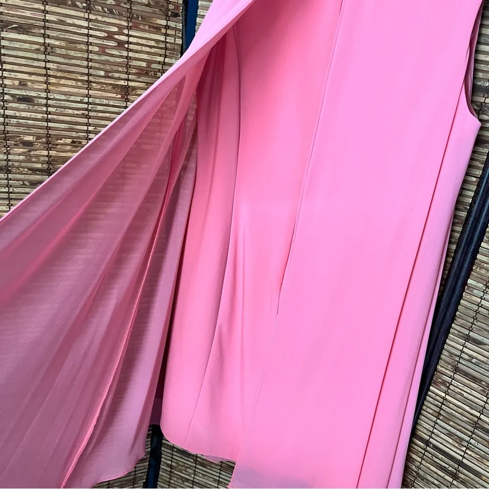 Eliza J Pink Shift Dress with a Rhinestone-Embellished Collar - Image 4