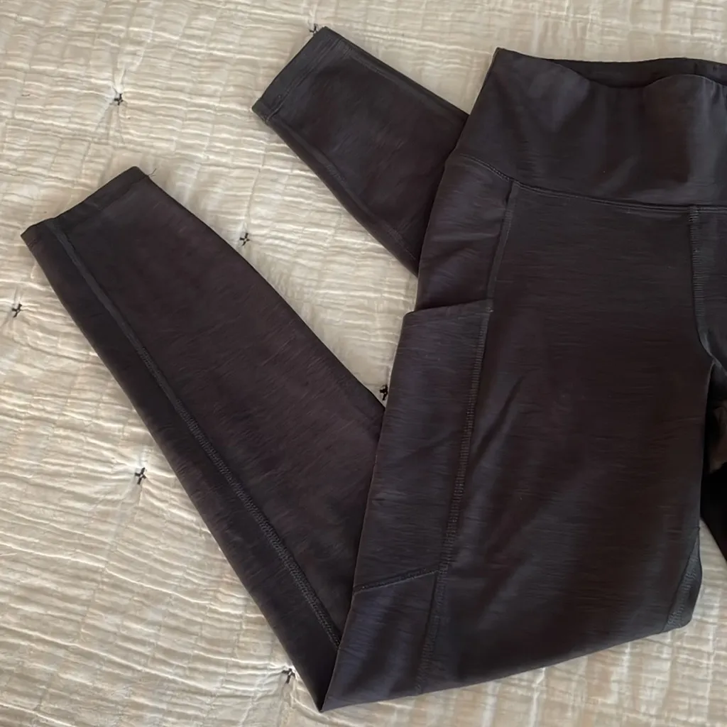 AMERICAN EAGLE AE The Everything Pocket Legging Curvy Spacedye Charcoal Size S - Image 13