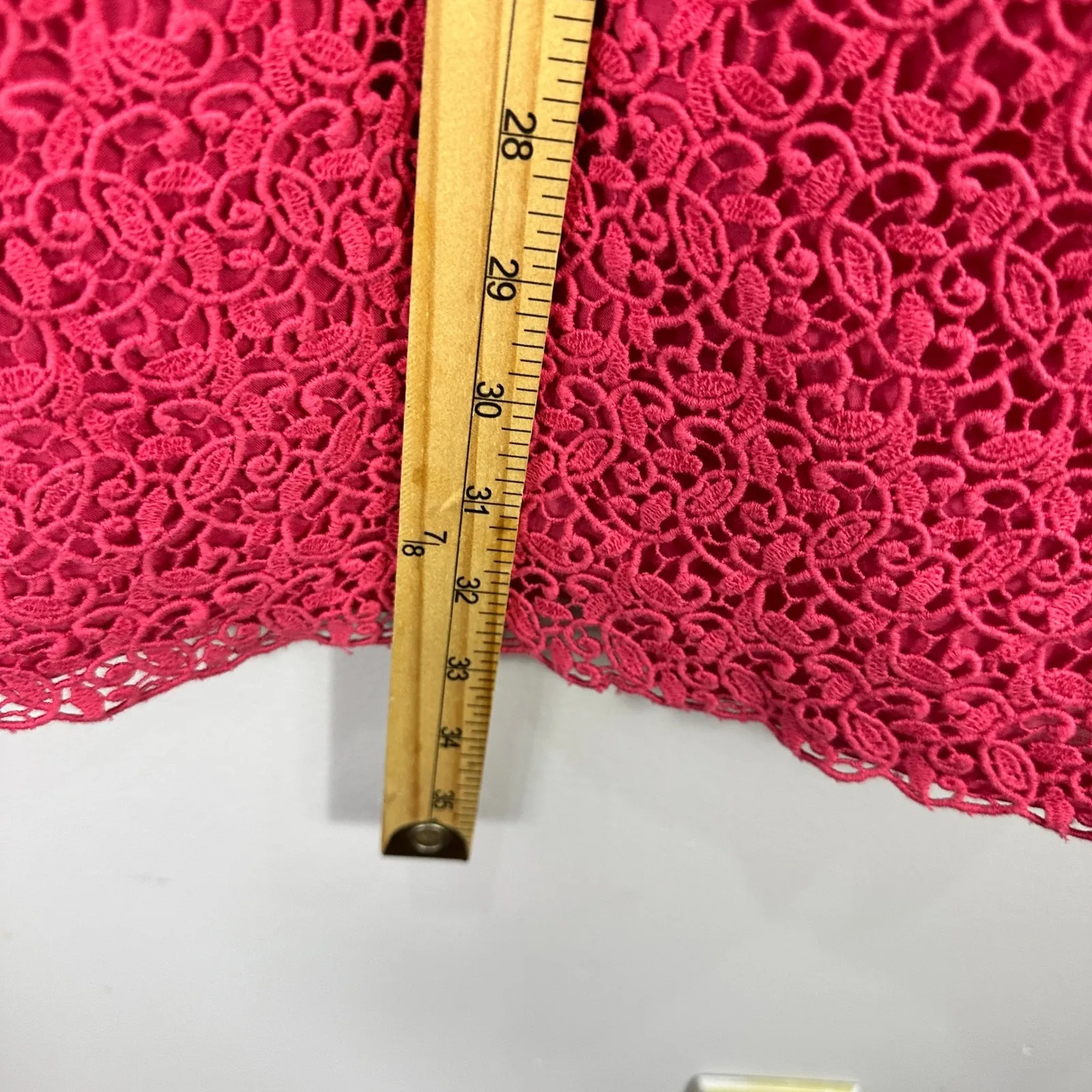 Talbots Petites 10P Pink Lace Sheath Dress Preppy Feminine Spring Wedding Guest - Image 4