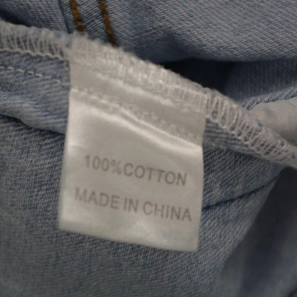 Lightwash 100% Cotton Jean Jacket Size L/XL - Image 3