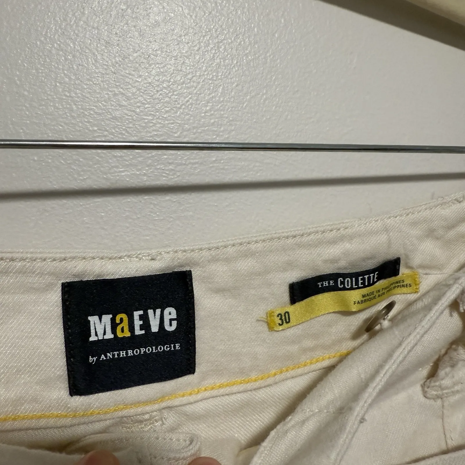 Maeve‎ by Anthropologie The Colette Cropped Wide-Leg Pant Linen Edition Size 30 - Image 6