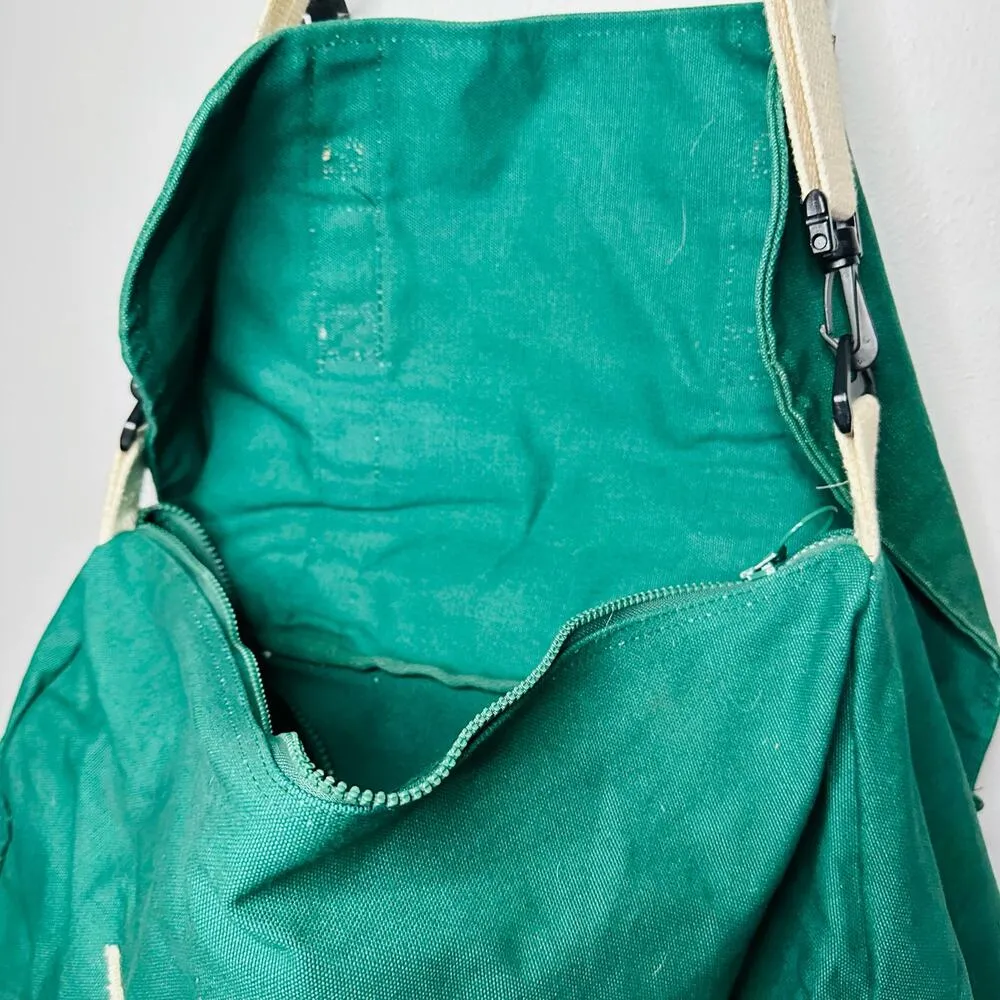Vintage 90s CANADA DRY Green Buckle Front Shoulder Strap Duffle Messenger Bag - Image 13