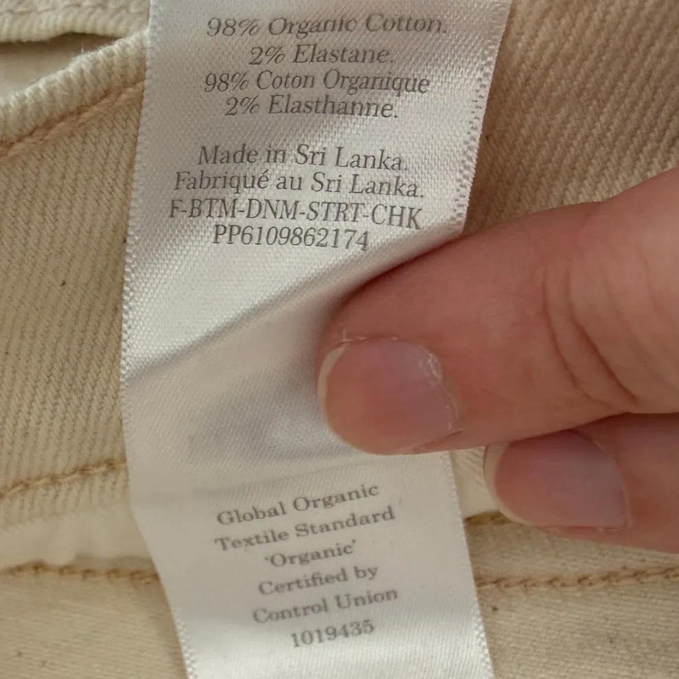 NWT Everlane Sz 29 The Original Cheeky Straight Jean in Ecru High Rise - Image 11