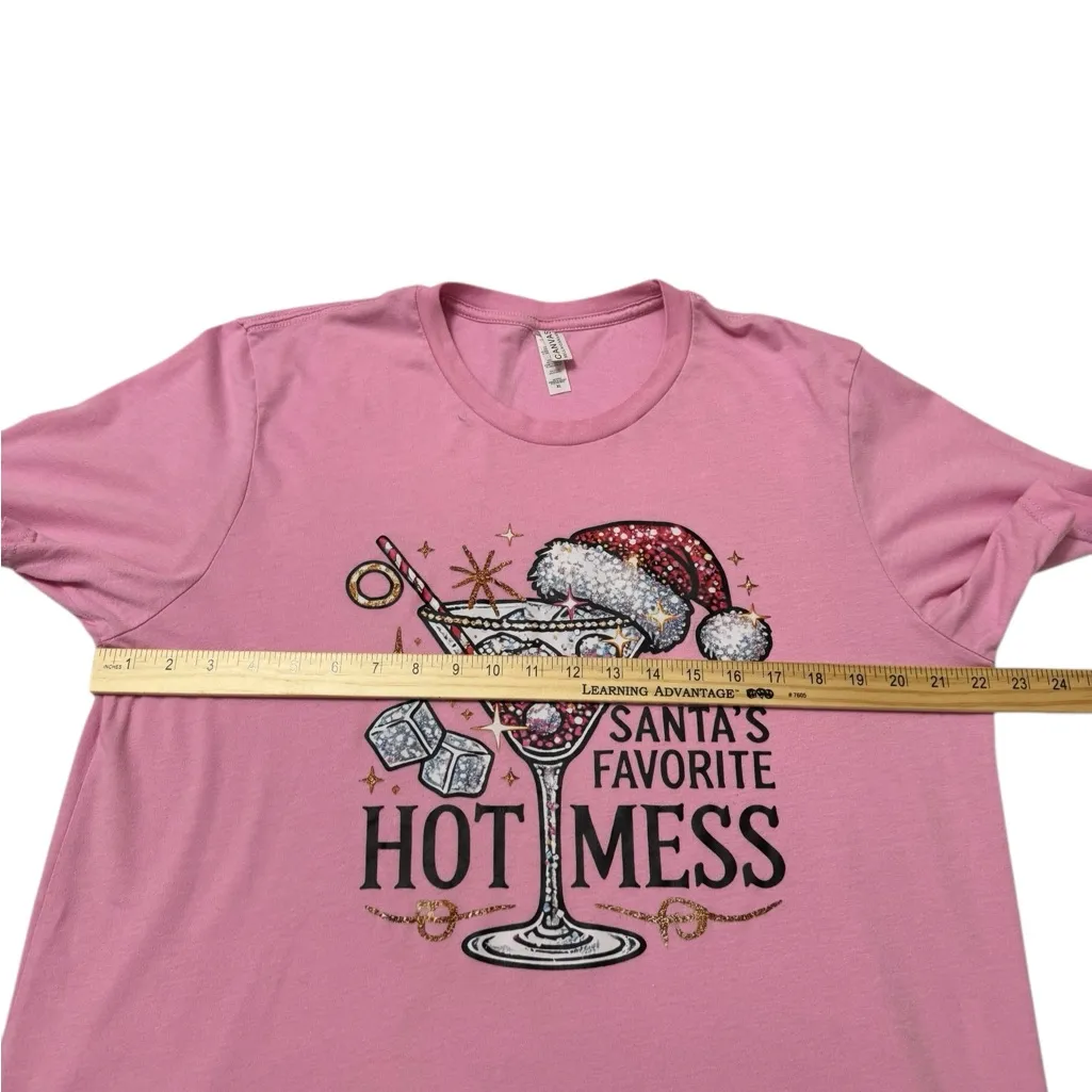 Bella Canvas Santa‘s favorite hot mess, graphic tee - Image 5