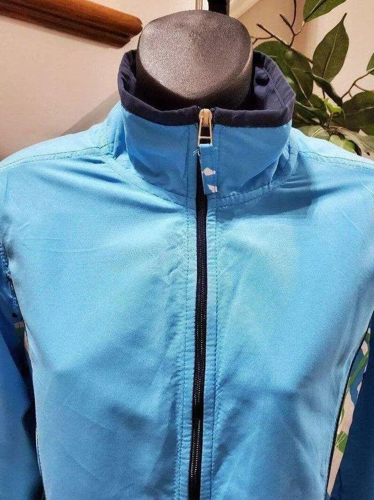 Threehearts Women's Blue Polyester Long Sleeve Jacket & Trouser 2 Piece Suit PL - Image 2