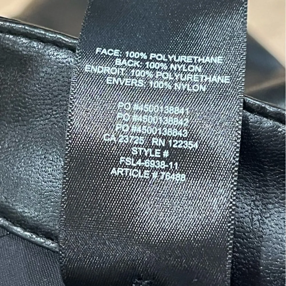 Aritzia Wilfred Rebel Pant Faux Leather Black Women’s 4 - Image 7