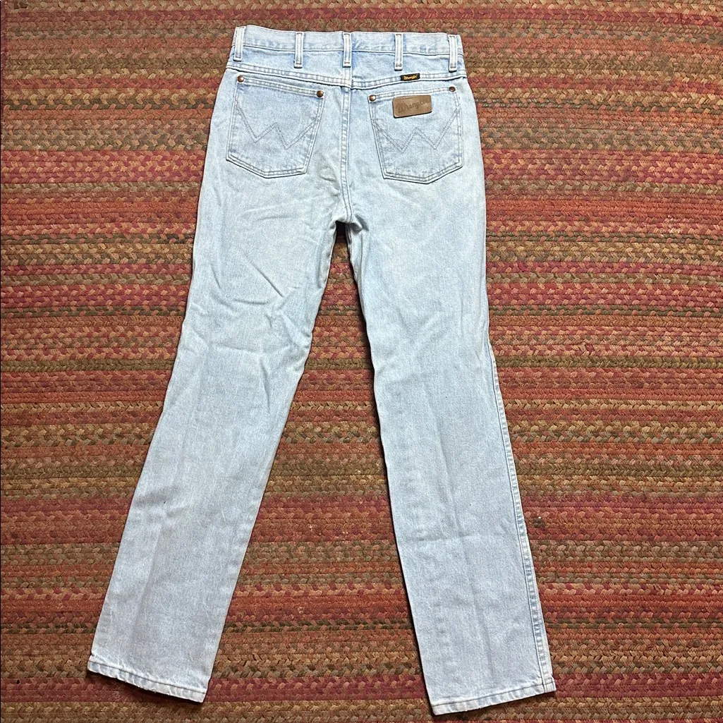 WRANGLER LIGHT WASH SLIM FIT COWBOY JEANS - Image 7