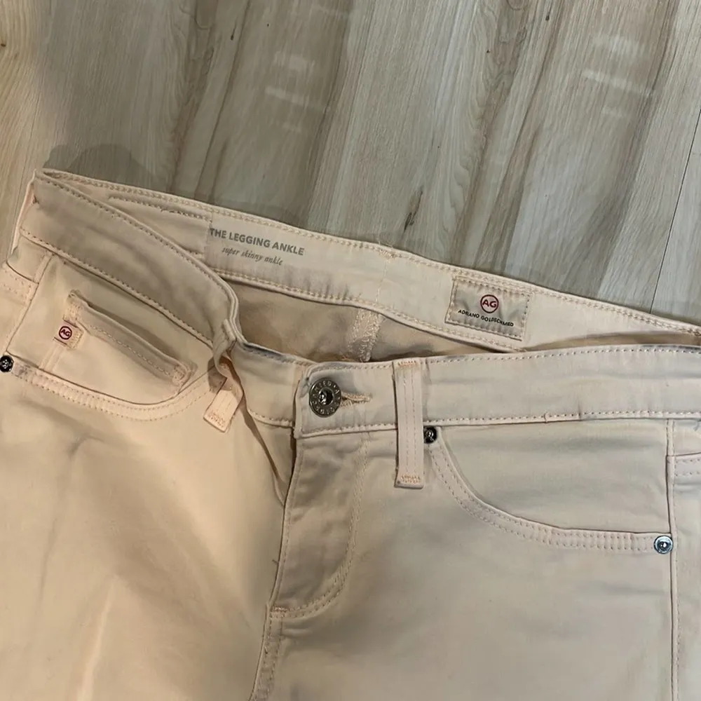 AG Adriano Goldschmied legging ankle super skinny size  powder pink 24 - Image 7