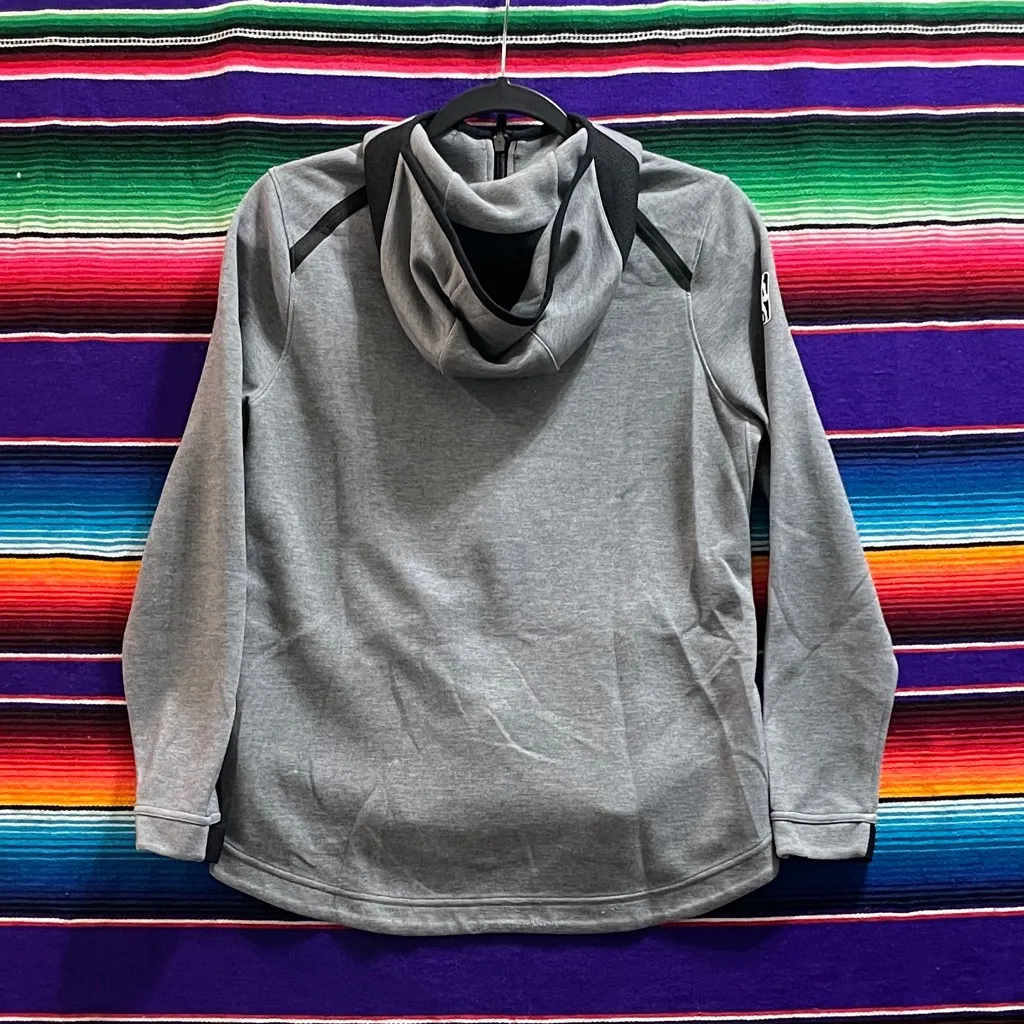 Nike LA Lakers basketball grey zip up hoodie women's large - Image 3