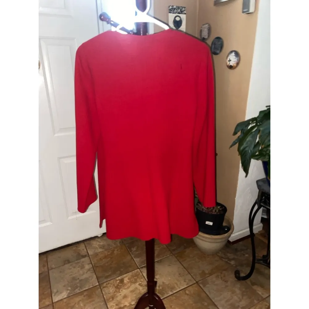 Women's Linda Allard Ellen Tracy Suit Set Size 10 Red - Image 6