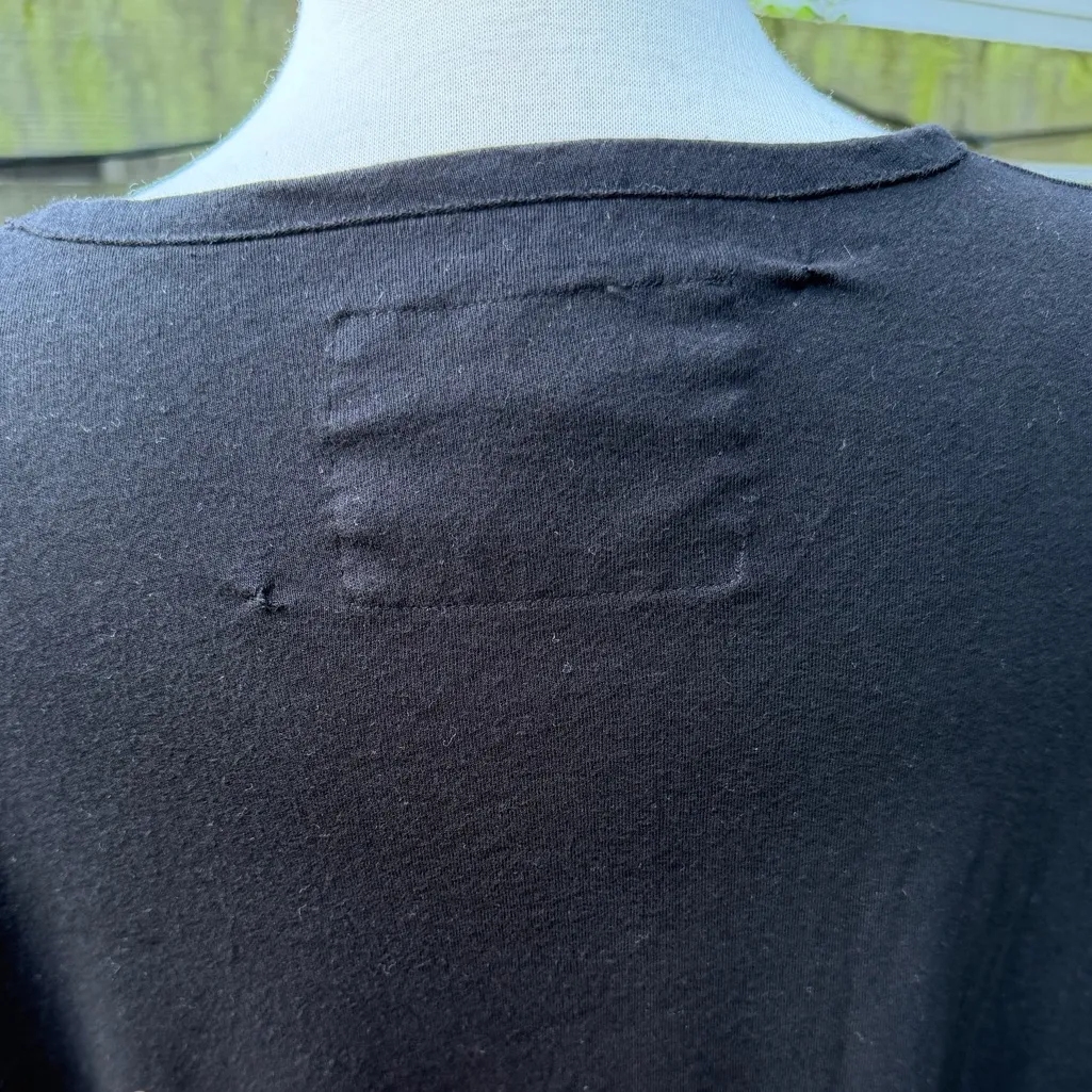 Frank & Eileen Tee Lab Dolan Long Sleeve Top Blouse Black Buttery Soft Coastal - Image 6