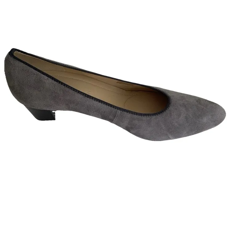 ARA Luftpolster Gray Suede Leather Pump in US 10 Office Career Minimalist - Image 2