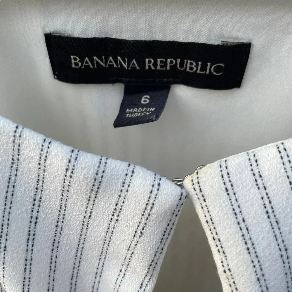 Banana Republic Sleeveless Striped Work Top - Image 2