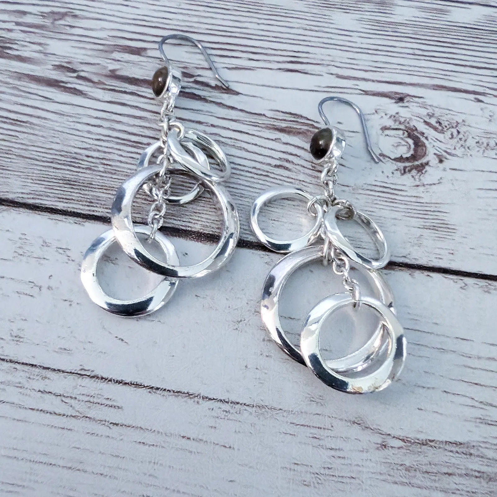 Marvella Earrings Silver Tone Dangle Earrings for Pierced Ears - Image 3