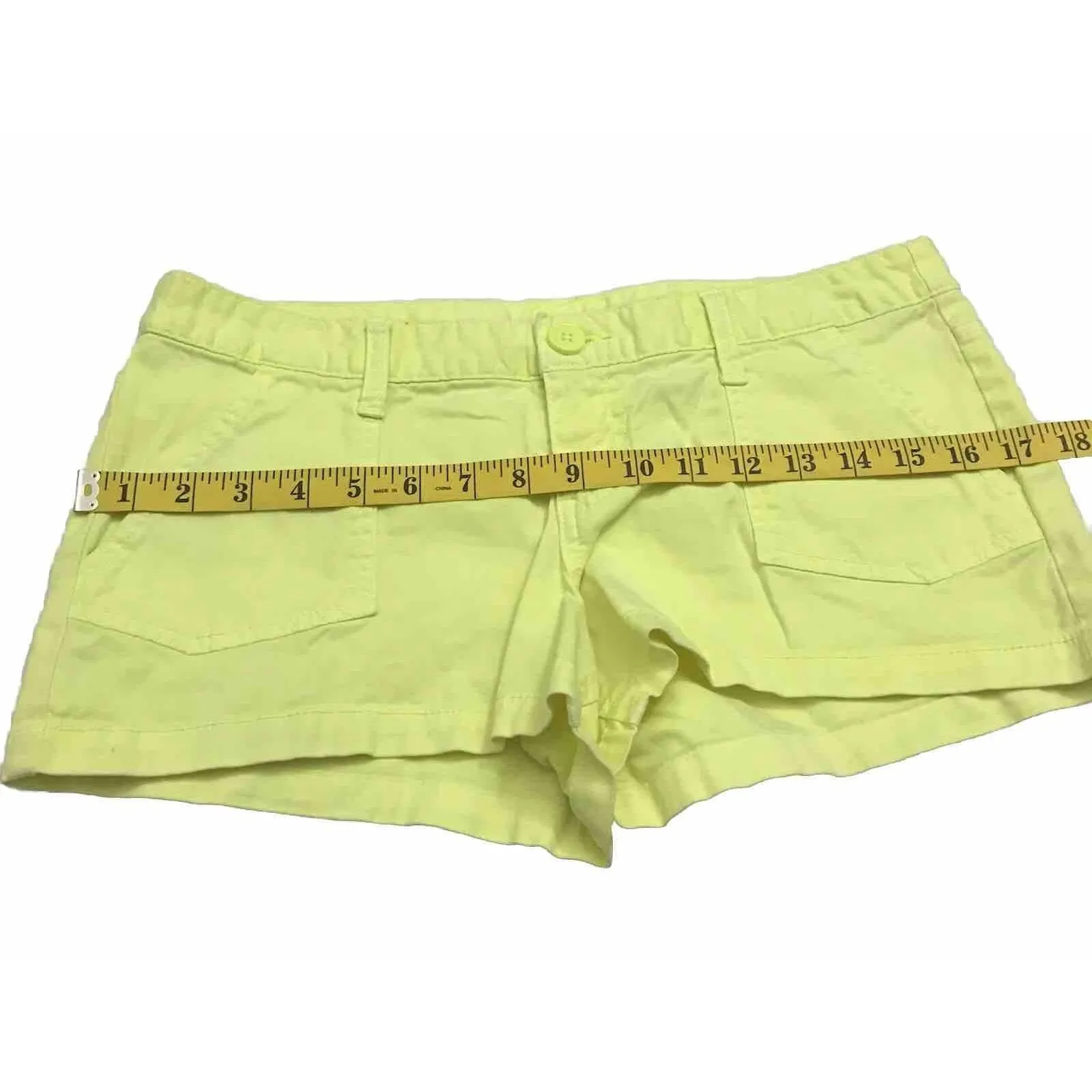 Mossimo Worm’s Shorts Yellow Bright Size 9 - Image 4