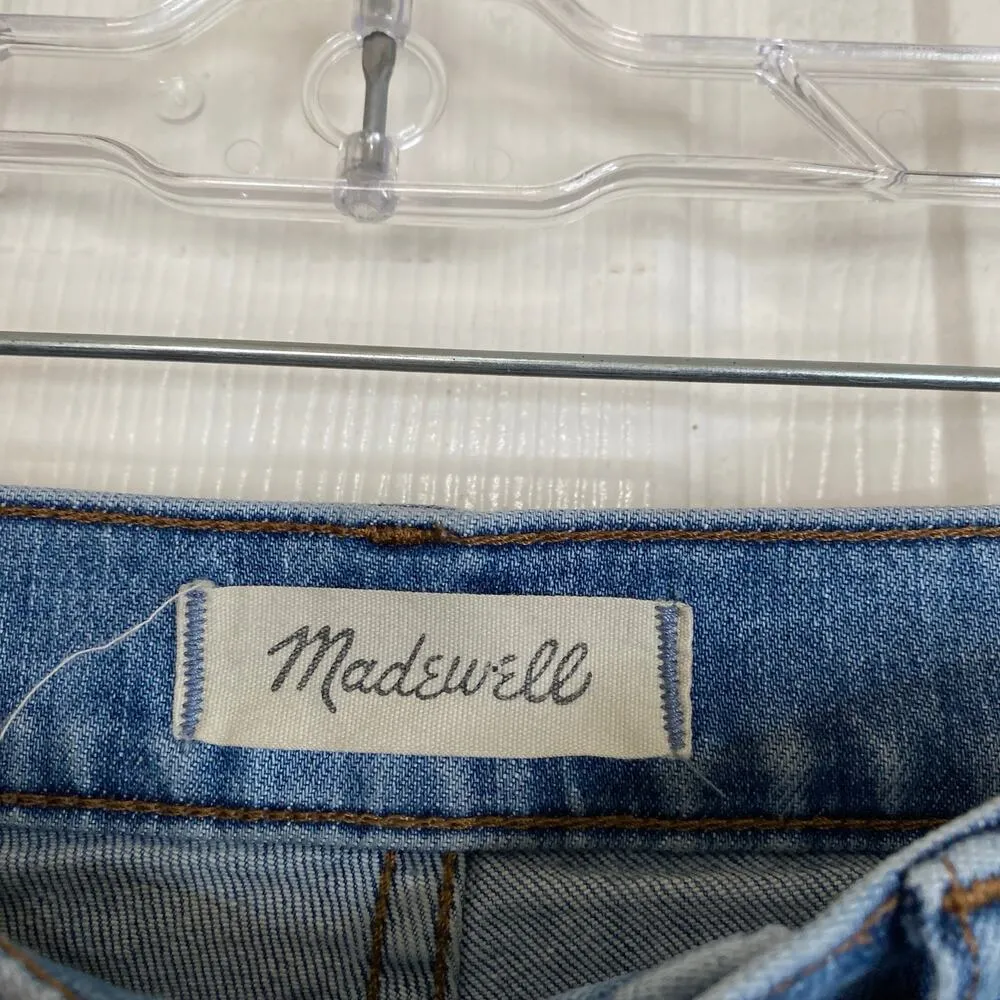 MADEWELL The High-Rise Slim Boyjean in Raebrook Wash Two Tone Stretch Size 25 - Image 5