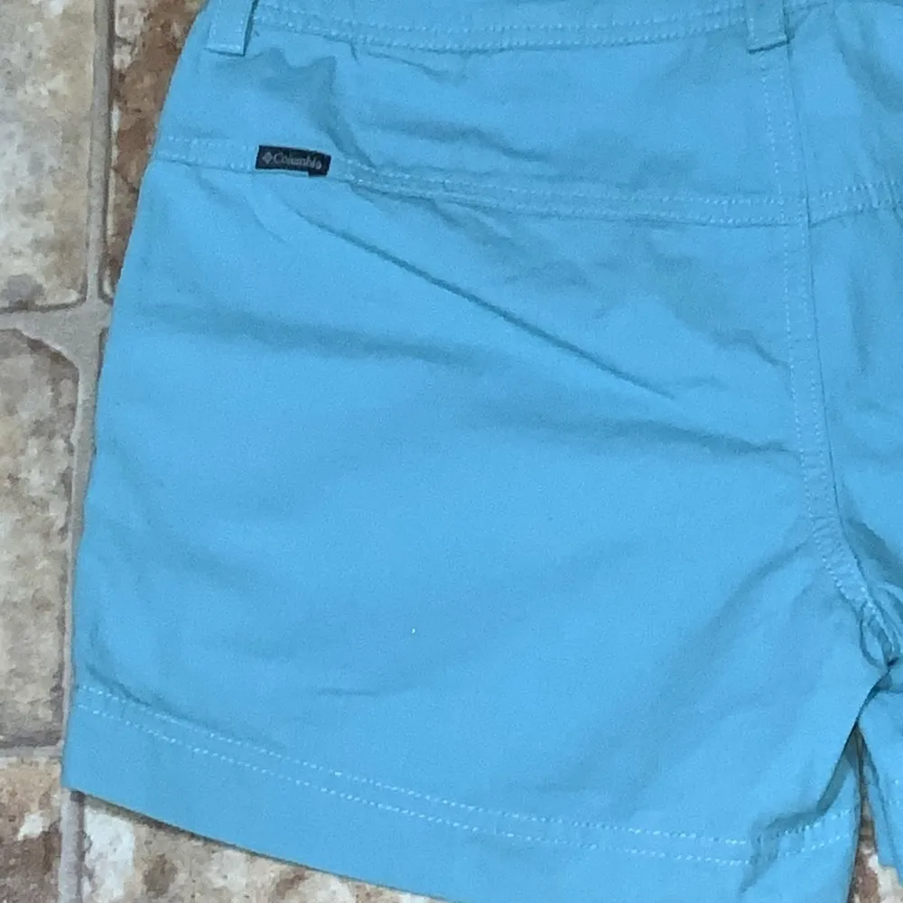 Columbia Compass Ridge Mid Rise 4” Inseam Pockets Cotton Light Blue Shorts 4 - Image 6
