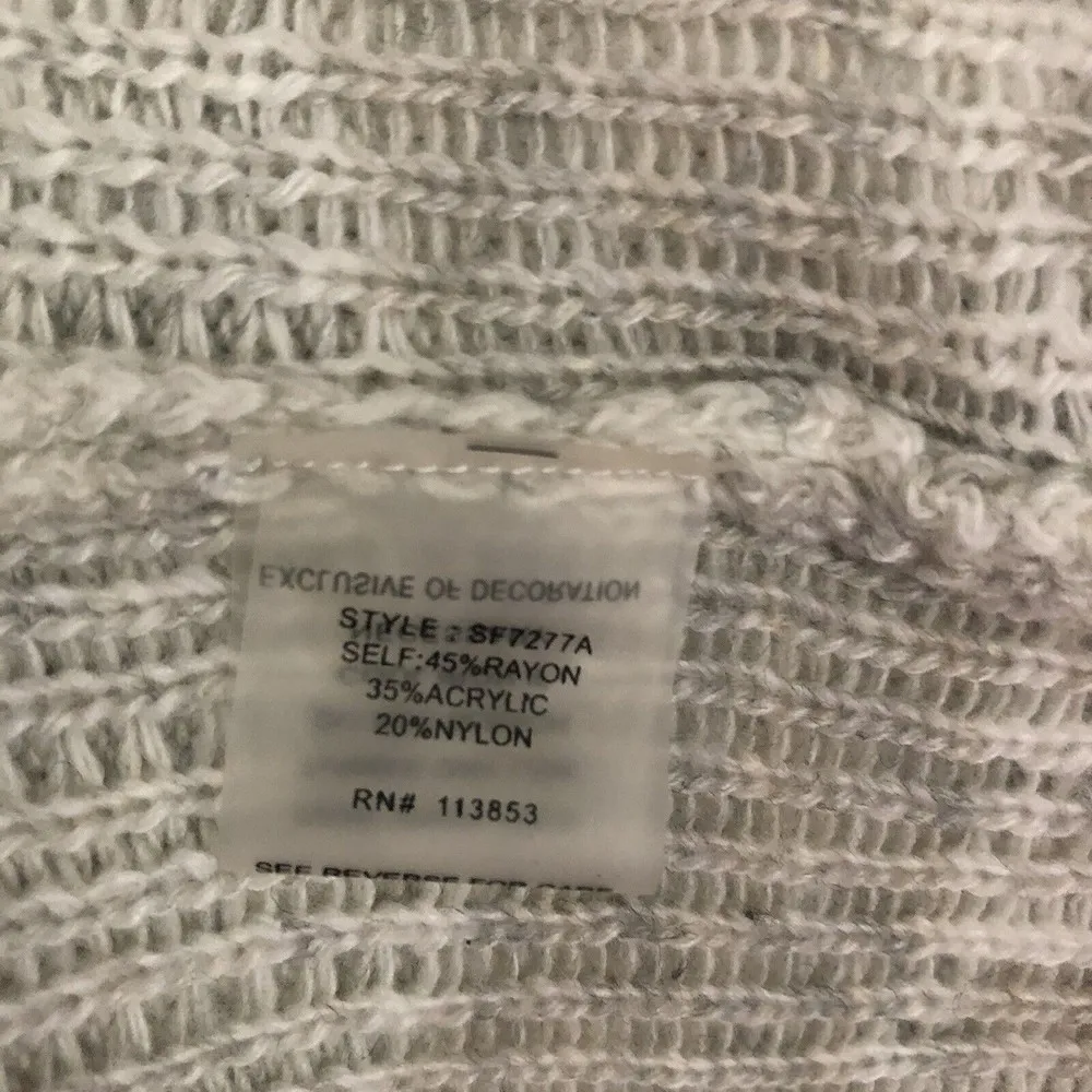 NWT Pixley Stitch Fix Willow Draped Chevron Cardigan Sweater Tan Size M - Image 7