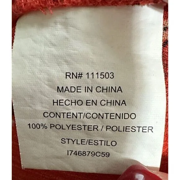 Woman's Size Medium Romper Floral Orange Red‎ Pockets Sleeveless As U Wish - Image 7