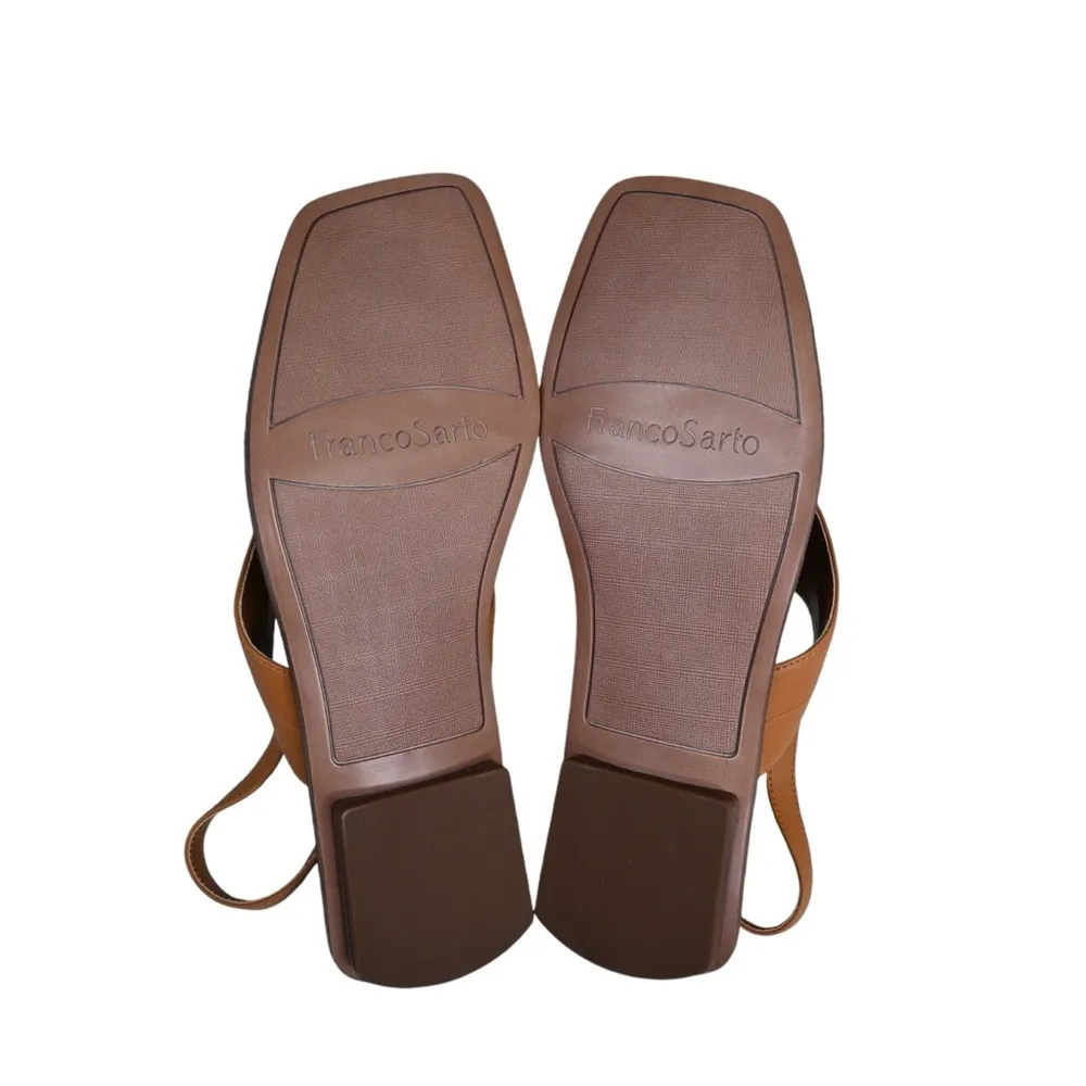 Franco Sarto Womens 9 Emmie Slingback Sandal in Tan NEW - Image 9