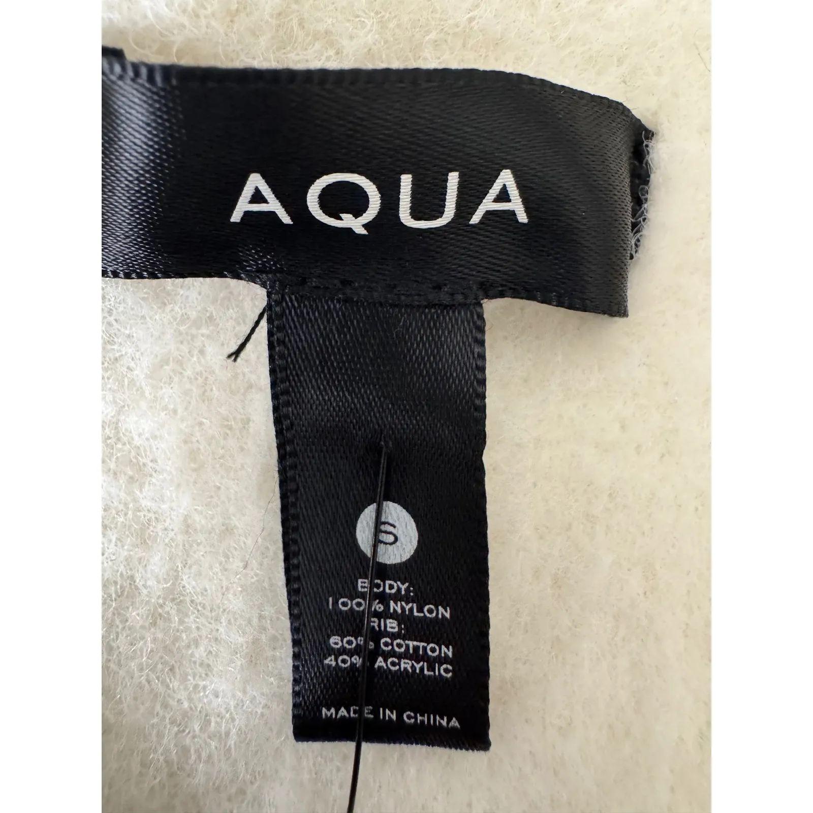 AQUA ‎ Ivory Embellished Collar Cropped Jacket - Elegant Evening Coat - Image 9