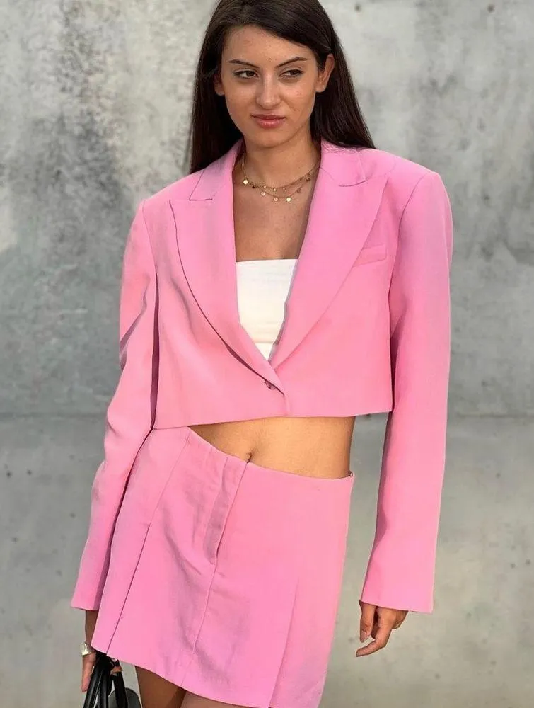 ZARA Pink Blazer Set - Image 3
