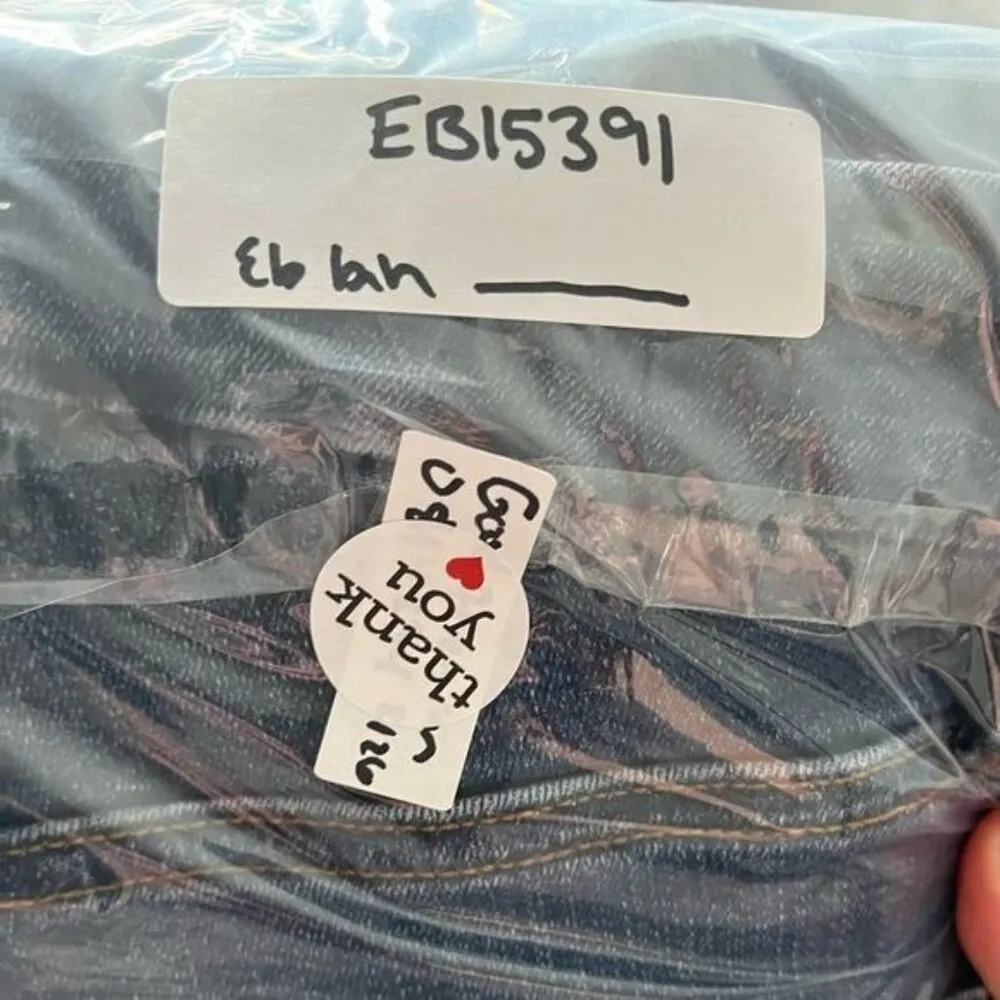 Good American good legs crop medium wash distressed skinny jeans size 2/26 - Image 14