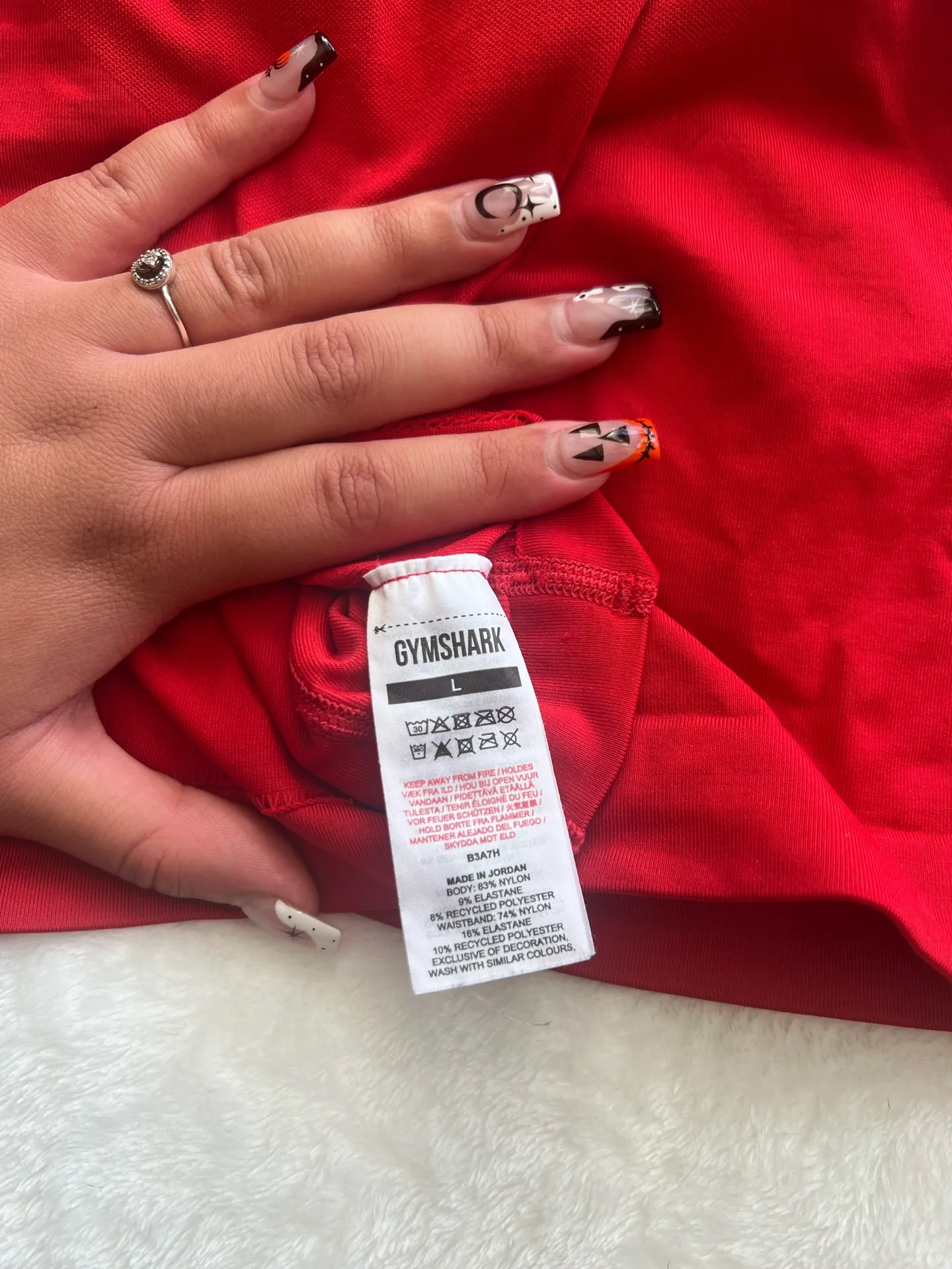 Red Gymshark Seamless Shorts - Image 5