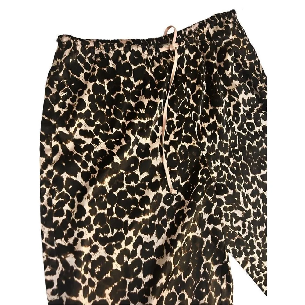 PINK by Victorias Secret size medium animal print dating pajama bottoms pants pi - Image 3