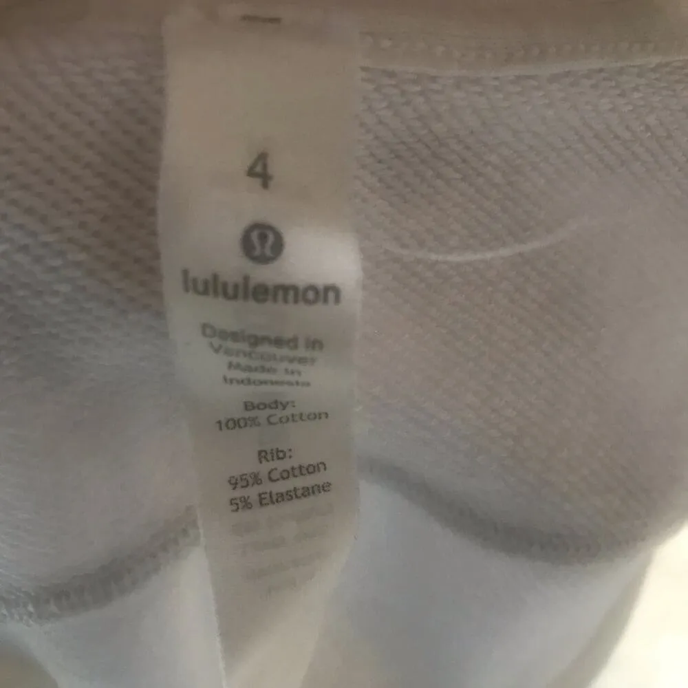 Lululemon Perfectly Oversized White Sweatshirt Women's Size 4 - Image 9